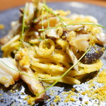 TACUBO - からすみとホタテとキノコの手打ちパスタ（トンナッティ）