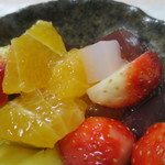 新宿高野 - 苺とデコポンのデザートアップ