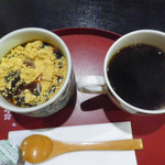 萬寿庵 - そば湯寒天とコーヒー