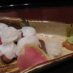 明石の蛸のサッと炙り