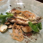 滋味 康月 - 琵琶湖産モロコの炭火焼