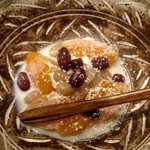 滋味 康月 - 蜜柑の練乳と湯葉ソース