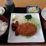 Shimizu Kou - 自家製メンチカツ & 100%国産ポークウィンナー 定食