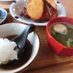 具琥 - おろしダレで鶏の唐揚げ野菜添え定食