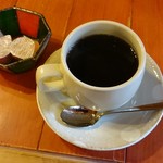 丸太小屋 - ピザセットのコーヒー