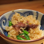 鈴しろ - 【再訪２】蛍烏賊と菜の花の炊き込み御飯