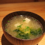 鈴しろ - 【再訪２】味噌汁もやはり美味しいっ！