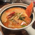 新潟 三宝亭 東京ラボ - 研究麺のワタリガニ豆乳味噌ラーメン。ゴク！！