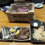 旬彩　しんすけ - 七輪焼き
えいひれ（430円）めざし（580円）さより（380円）いいだこ（380円）たこしょうゆ（580円）