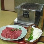 網焼きはここで焼いてくれる