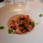 unito - キタッラ　海老のポモドーロ　ズッキーニ