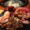 炭火焼肉 食べ放題 カルビ市場 - 料理写真:最初のお肉盛り合わせ