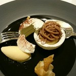 メゾン タテル ヨシノ - モンブラン　ラム酒の香るグラスと共に