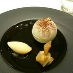 メゾン タテル ヨシノ - モンブラン　ラム酒の香るグラスと共に