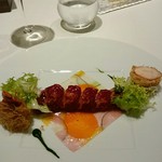 メゾン タテル ヨシノ - オマールブルーのサラダ仕立て　モザイク野菜と共に