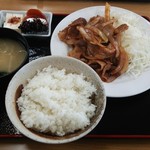 ふじ亭 - 豚生姜焼き定食