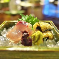 比良山荘 - ＜2016.12月＞鯉の洗いとウナギの焼き霜。