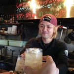 サッチモ - H.28.12.7.昼 その他：スタッフRyo君も巻き込んで乾杯♪ 【掲載許諾済】