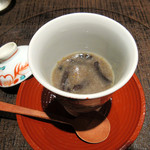 竹ざき - 2】香茸のスープ 百合根すり流し(2016.11月)