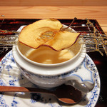 竹ざき - 10】デザート4：林檎スープ(2016.11月)