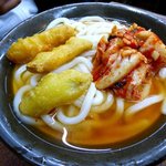 牧のうどん - キムチ
