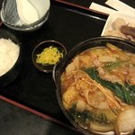 家庭料理菊正 - キムチ鍋定食（豚）