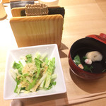 カウンターお野菜天ぷら mego - お吸い物