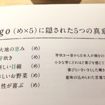 カウンターお野菜天ぷら mego - こだわり！かな