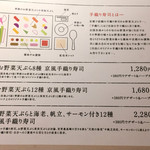 カウンターお野菜天ぷら mego - 昼ランチ
      