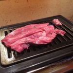 焼肉BARさんたま - 生タンステーキ(豚)