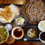 蕎麦切り 翁 - そば膳　これに甘味がついて1,080円