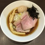 麺屋りゅう - 淡麗煮干しそば（煮干し + ホンビノス貝） + 味玉