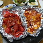 元祖ちぢみの王様 - 天肉、豚バラ