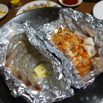 元祖ちぢみの王様 - 海老、ホルモン