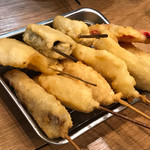 Kushikatsu Dengana - 串カツ10本セット1008円（税込）