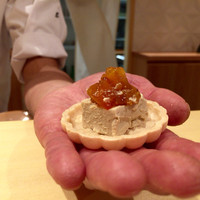銀座 しのはら - フォアグラ最中