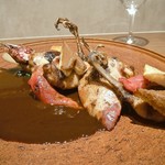 ラチュレ - スコットランド産山鴫のロティとカマスのフュメ