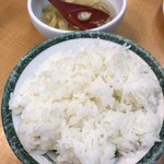 餃子の王将 - 御飯中、スープ