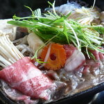 和喜 - すきやき定食(2,100円)　※他にごはん、味噌汁あり