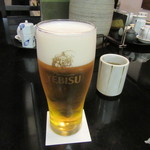 九段一茶庵 - 「生ビール」（2016/12）