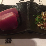 鮨 大照 - 戻り鰹 オリジナルポン酢で