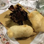 Ristorante ALESSIO  - ミックスフライ（塩漬け鱈の切り身、カボチャの花、ユダヤ風アーティチョーク）