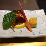 びわこ緑水亭 - 焼物　柚庵焼き　福久佐玉子　葉地神