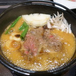 びわこ緑水亭 - すき焼きグツグツ