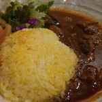 SPICY CURRY 魯珈 - ラムカレー(ビンダル風)＋青パパイアと紅芯大根の漬け物