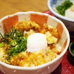 Oosaka Hannari Udon - かしわ天玉丼