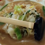 らーめん右京 - 野菜醤油らーめん　７５６円