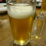Kabura ya - 生ビール。ひとくち飲んじゃいやした。