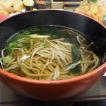 かごの屋 - 北海にぎり寿司と小さな麺セットの温そば