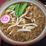 そば処 秋月 - たぬきうどん400円